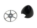 3-1/4" (82mm) Full Carbon Spinner w/ Machined Aluminum Backplate