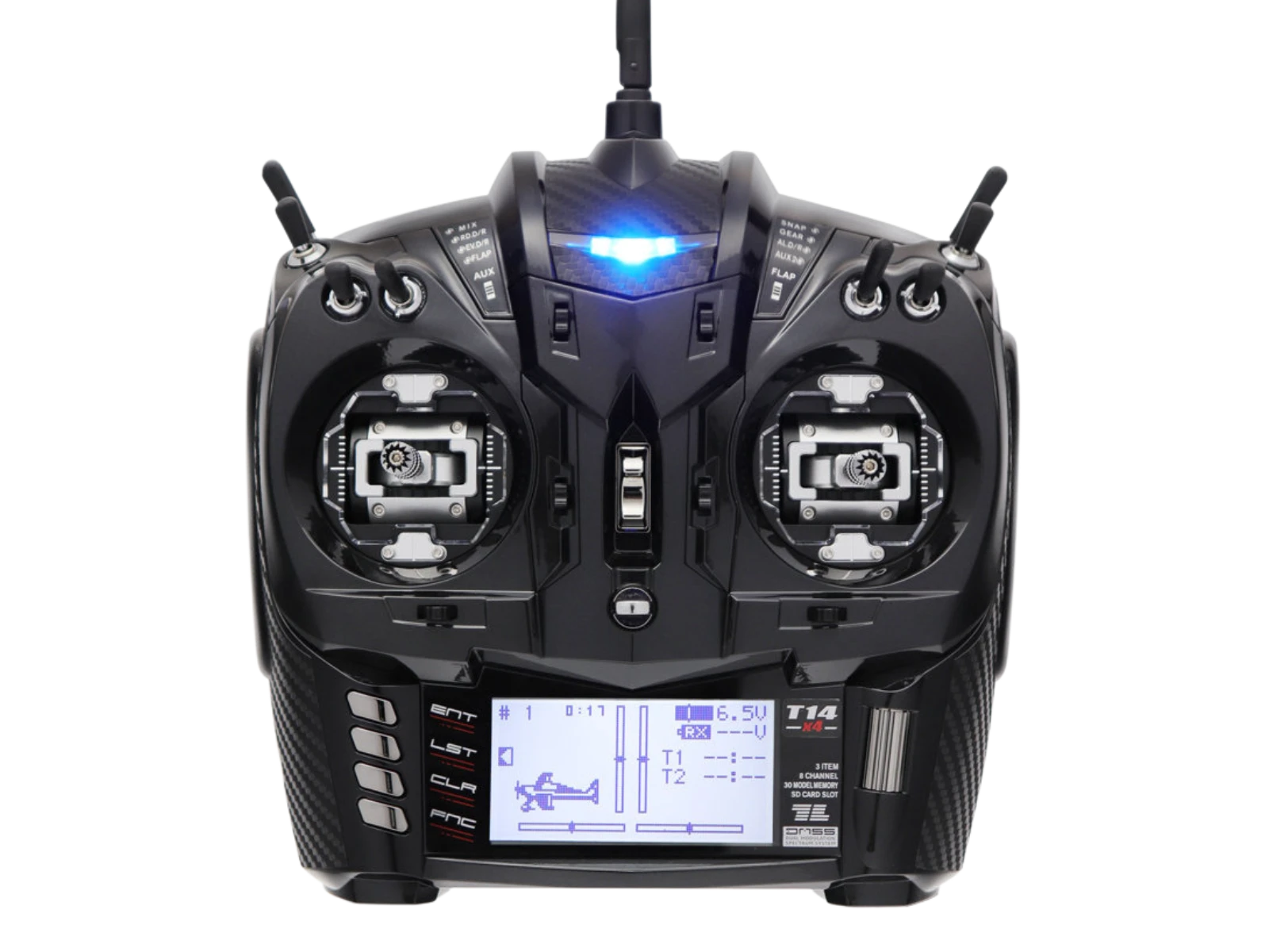 JR PROPO T14x4 Transmitter Radio W CNC Gimbals Black Pearl Program jr-propo-t14x4-transmitter-radio-w-cnc-gimbals-black-pearl-program