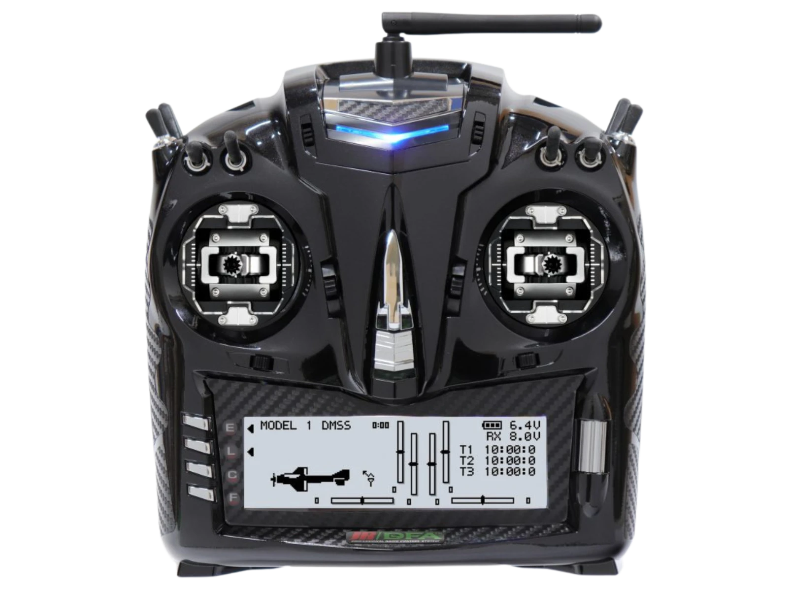 JR PROPO T44 SE Transmitter Radio w/ CNC Gimbals - Program Mixing, DMS