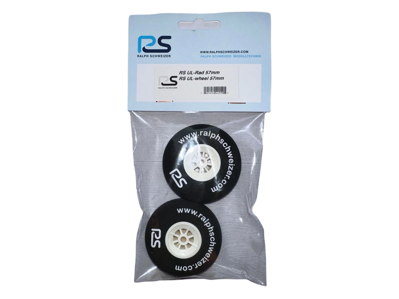 RS Ultra Light Foam Wheels for F3A - 57mm / 2.25in Diameter, 15 grams